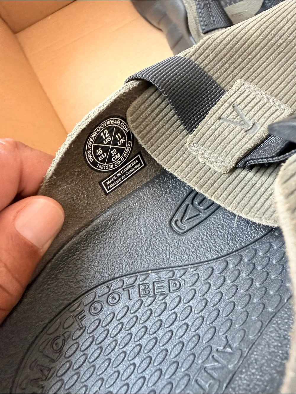 Keen Olive Green Slip-On Clog with Black Accents